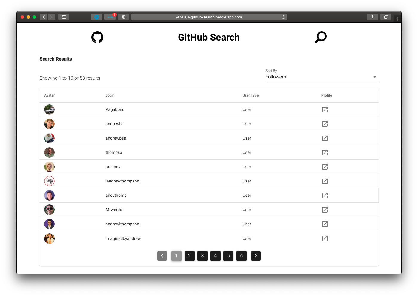 GitHub Search